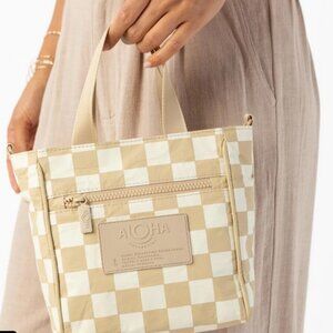 Aloha Collection Crossbody Bag Splash Proof Travel Purse Checkmate New